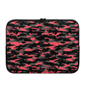 Black And Pink Camouflage Print Laptop Sleeve