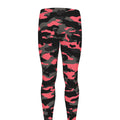 Black And Pink Camouflage Print Men's Leggings