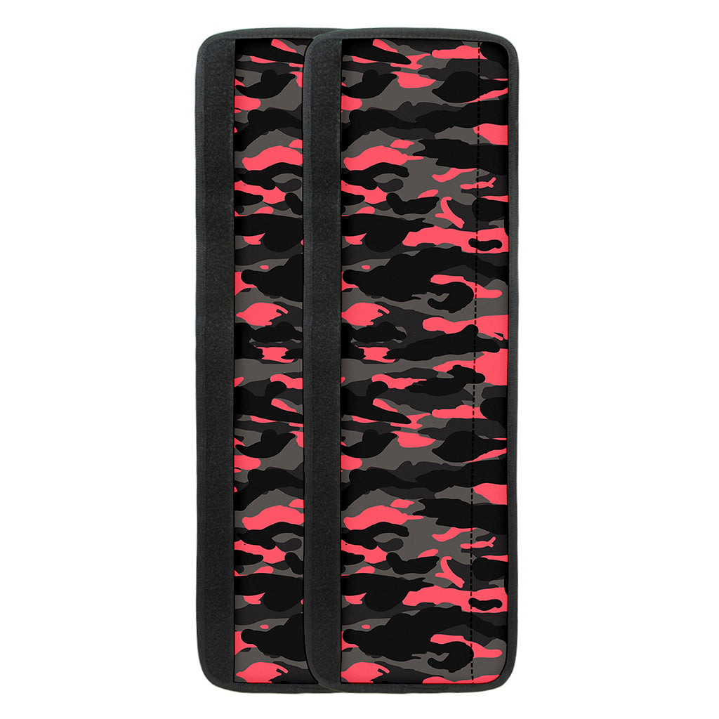 Black And Pink Camouflage Print Refrigerator Handle Covers