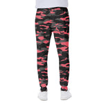 Black And Pink Camouflage Print Scuba Joggers