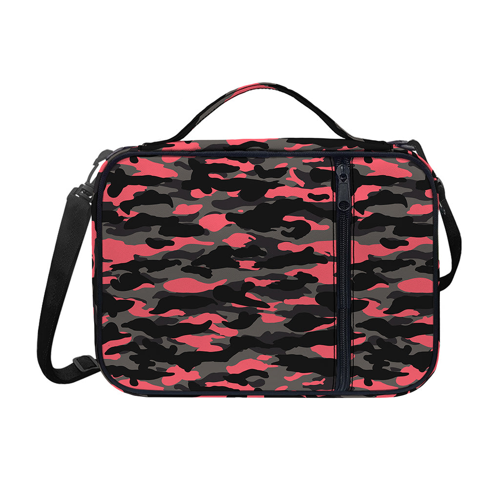 Black And Pink Camouflage Print Shoulder Strap Bible Bag