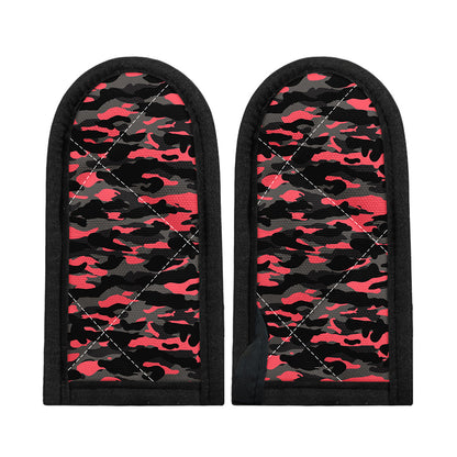 Black And Pink Camouflage Print Skillet Handle Cover