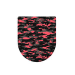 Black And Pink Camouflage Print Toilet Lid Cover