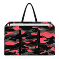 Black And Pink Camouflage Print Utility Tote Bag