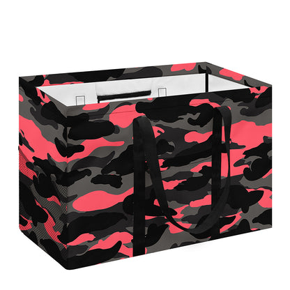 Black And Pink Camouflage Print Utility Tote Bag