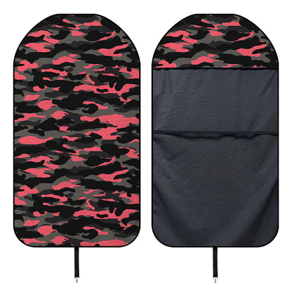 Black And Pink Camouflage Print Waterproof Car Seat Cover