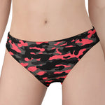Black And Pink Camouflage Print Women's Panties