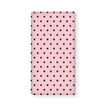 Black And Pink Cat Pattern Print Baby Crib Sheet