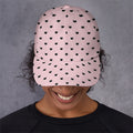 Black And Pink Cat Pattern Print Baseball Cap