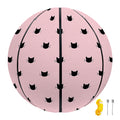 Black And Pink Cat Pattern Print Basketball