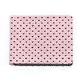 Black And Pink Cat Pattern Print Bifold Wallet