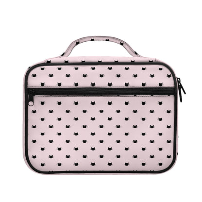 Black And Pink Cat Pattern Print Briefcase Bible Bag