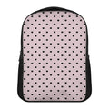 Black And Pink Cat Pattern Print Casual Backpack