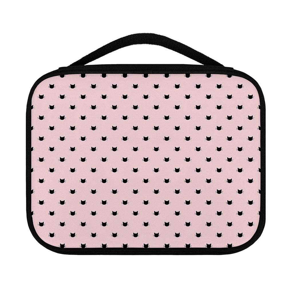 Black And Pink Cat Pattern Print Classic Bible Case