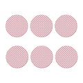 Black And Pink Cat Pattern Print Coaster Set