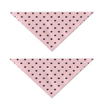 Black And Pink Cat Pattern Print Dog Bandana