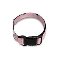 Black And Pink Cat Pattern Print Dog Collar