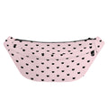 Black And Pink Cat Pattern Print Fanny Pack