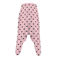 Black And Pink Cat Pattern Print Hammer Pants