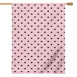 Black And Pink Cat Pattern Print House Flag
