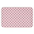 Black And Pink Cat Pattern Print Indoor Door Mat