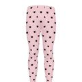 Black And Pink Cat Pattern Print Men's Leggings