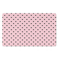 Black And Pink Cat Pattern Print Polyester Doormat
