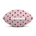 Black And Pink Cat Pattern Print Rugby Ball
