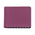 Black And Pink Chevron Pattern Print Bifold Wallet
