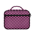 Black And Pink Chevron Pattern Print Briefcase Bible Bag