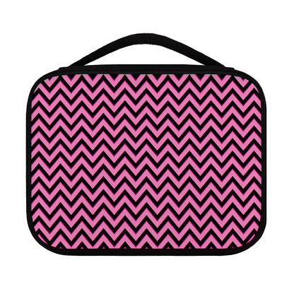 Black And Pink Chevron Pattern Print Classic Bible Case