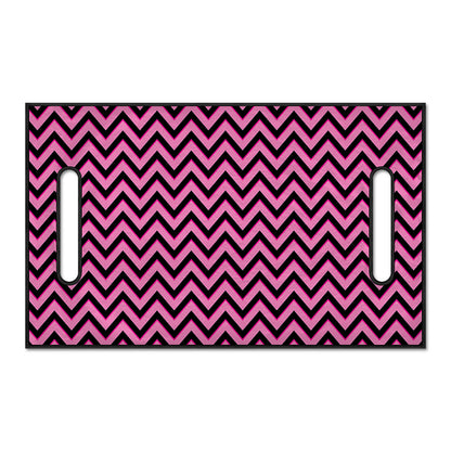 Black And Pink Chevron Pattern Print Golf Cart Seat Cover