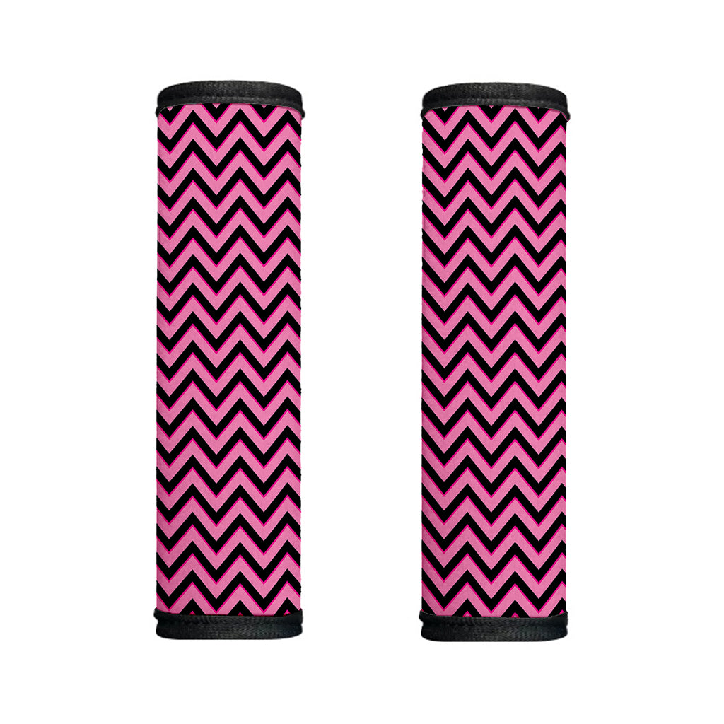Black And Pink Chevron Pattern Print Handle Covers
