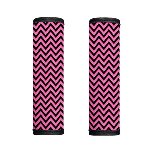 Black And Pink Chevron Pattern Print Handle Covers