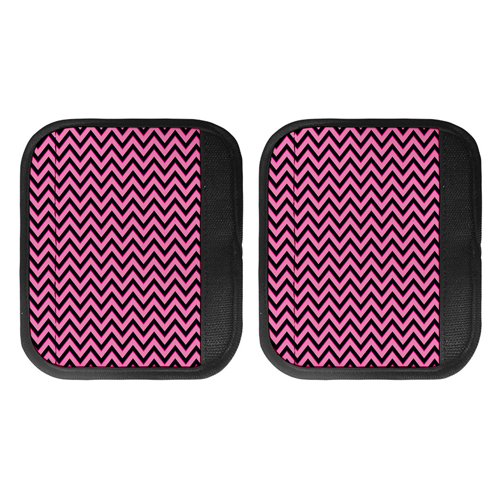 Black And Pink Chevron Pattern Print Handle Covers