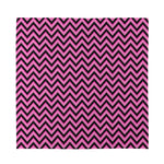 Black And Pink Chevron Pattern Print Silk Bandana