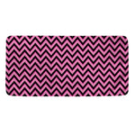 Black And Pink Chevron Pattern Print Towel