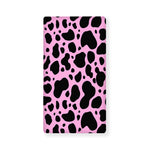 Black And Pink Cow Print Baby Crib Sheet