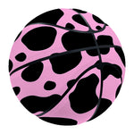 Black And Pink Cow Print Basketball