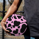 Black And Pink Cow Print Basketball