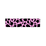 Black And Pink Cow Print Bed Runner
