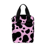 Black And Pink Cow Print Bible Tote Bag