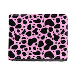 Black And Pink Cow Print Bifold Wallet