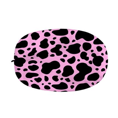 Black And Pink Cow Print Car Side Mirror Covers