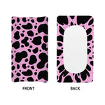 Black And Pink Cow Print Changing Pad Cover