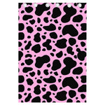 Black And Pink Cow Print Curtain
