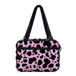 Black And Pink Cow Print Double Strap Bible Bag