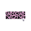 Black And Pink Cow Print Extended Mouse Pad