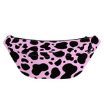 Black And Pink Cow Print Fanny Pack