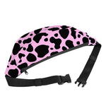 Black And Pink Cow Print Fanny Pack